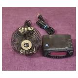Sm Personal Fan, Alarm/Clock/Radio, Tested, Both