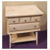 2 Drawer Vtg Night Stand. Solid Wood 16×22×27,