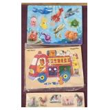 (3) Melissa & Doug Handcrafted Wooden Magnetic
