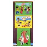 (3) Judy/Instructo Wooden Puzzles