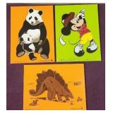 (3) Judy/Instructo Wooden Puzzles