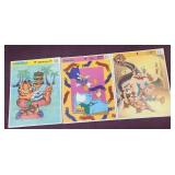 (3) Kids Puzzles By Golden, Garfield, Darkwing