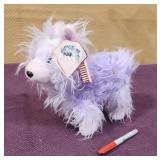 FAO Schwarz Fancy Pets Lavender Plush Dog with