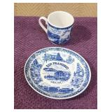 Vtg San Francisco Demitasse Cup & Saucer 2' &