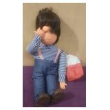 Vtg Japanese 'Noboru' Nose-picking Doll 18'