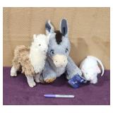 (3) Soft Plush Stuffed Animals