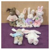(6) 10'-12' HugFun Plush Bunnies, Jointed