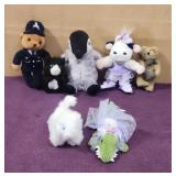 (7) 5'-8' Small Plush Stuffed Animals
