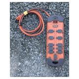 (1) RIDGID 10-outlet/1-USB Surge Protector Power