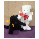 Hallmark Black Cat & Angel Teddy Bear Plush Toys