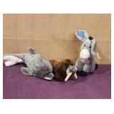 (3) Dakin Stuffed Animals, w/a Patriotic Donkey