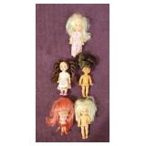 (5) 1994 'Kelly Doll' Barbies Little Sister, Apx