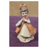 1960s Napcoware C-8416 Girl in Orange Dress 5'