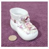 Napco Japan Porcelain Baby Bootie with Roses &