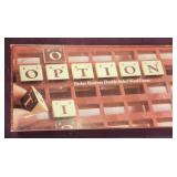 'Option' Double Sided Word Game 1983