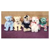 (5) TY Beanie Babies & Bears, All Tagged