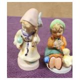 (2) Vtg Possibly Hummel Figurines 4.5' & 5.5'