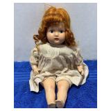 Vintage 15 in. Hard-Plastic Blue Eyed Doll