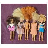 (5) 90s Mattel 'Stacie' Line of 7.5' Dolls