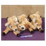 (3) Aurora World Plush Fawn 'Flopsie' Toys