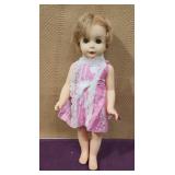 Vtg Sayco Doll w/ Rooted Hair, Sleepy Eyes,
