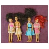 (4) Disney 9.5' Characters, Ariel & Moana