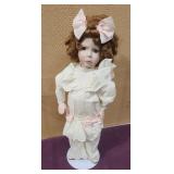 'Little Girl With A Curl' 14' Porc. Doll by
