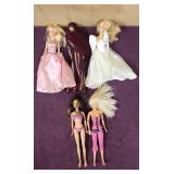 (5) Mattel 90s-2000s Barbie Dolls
