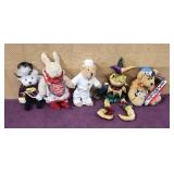 (5) 8'-12' Assorted Plush Animals