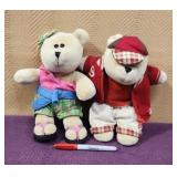 (2) Starbucks 10' Plush Bears