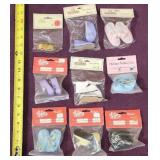(10) NIP Pairs of Doll Shoes, Size 54-60mm, 5&6