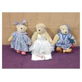 (3) Muffy Vanderbear 8' Plush Bears