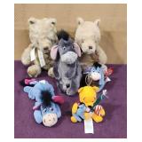 Set of Winnie the Pooh Plush Characters