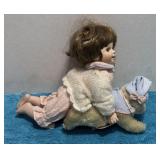 Geppeddo Playtime Series 12 in. Porcelain Doll