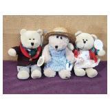 (3) 10' Starbucks Plush Bears