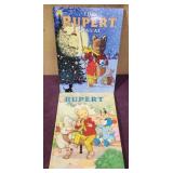 (2) 'Rupert' Hard Cover Comic Books