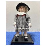 14 in. Ashton-Drake Porcelain Doll w/Stand/Case