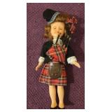 Scottish Lass 7.5' Doll with Bagpipes in