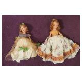 (2) Storybook Dolls by Nancy Ann 7' 40s Dec. &