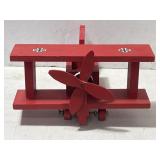 Hand-Made Wood ï¿½Red Baronï¿½ Toy Plane
