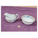 Vtg Aynsley Fine Bone China Creamer & Open Sugar