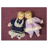 (2) Gustave J Wolff 8' LE Porcelain Dolls