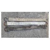(3) Sala Metal Ringed Nylon Choker Straps