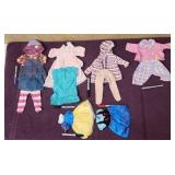 (5) Gal Zip-Lock Bags of (6) Doll Outfits