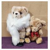 Eden Toys Glamorous Teddy Bear & Sitting Plush
