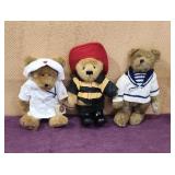 (3) Boyd's Bears 12' Plush Bears