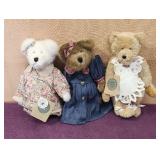 (3) Boyd's Bears 10 - 12' Plush Bears