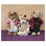 (3) Boyd's Bears 13' & 15' Plush Bears