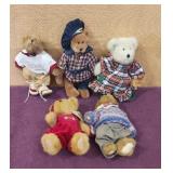 (5) Boyd's Bears 9' Plush Bears