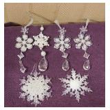 (6) Snowflake Ornaments